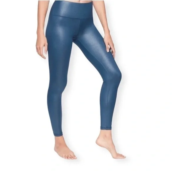 Athleta x Simone Biles Elation Shimmer Tights in Powervita Size MTall - Picture 1 of 5